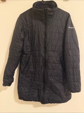 Columbia Black Quilted Lightweight Coat